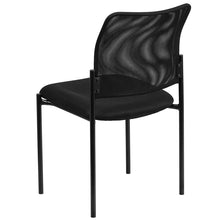 Load image into Gallery viewer, Comfort Black Mesh Stackable Steel Side Chair
