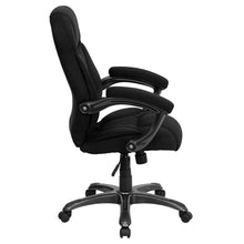 Load image into Gallery viewer, High Back Black Microfiber Contemporary Executive Swivel Office Chair with Arms
