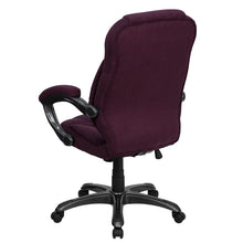 Load image into Gallery viewer, High Back Grape Microfiber Contemporary Executive Swivel Office Chair with Arms
