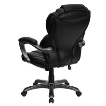 Load image into Gallery viewer, High Back Black LeatherSoft Executive Swivel Ergonomic Office Chair with Arms
