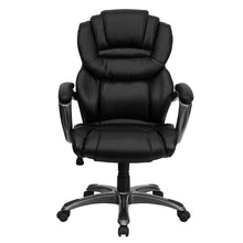 Load image into Gallery viewer, High Back Black LeatherSoft Executive Swivel Ergonomic Office Chair with Arms
