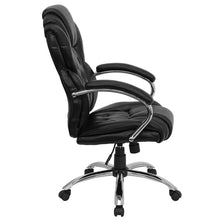 Load image into Gallery viewer, High Back Style Black LeatherSoft Executive Swivel Office Chair with Arms
