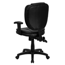Load image into Gallery viewer, Mid-Back Black Multifunction Swivel Task Office Chair and Arms
