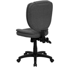 Load image into Gallery viewer, Mid-Back Gray Fabric Multifunction Swivel Task Office Chair
