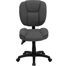Load image into Gallery viewer, Mid-Back Gray Fabric Multifunction Swivel Task Office Chair
