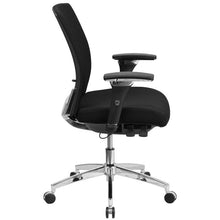 Load image into Gallery viewer, 300 lb. Rated Black Fabric Multifunction Office Chair with Seat Slider
