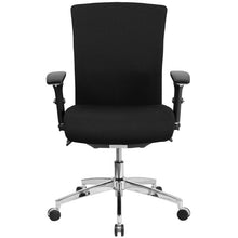 Load image into Gallery viewer, 300 lb. Rated Black Fabric Multifunction Office Chair with Seat Slider
