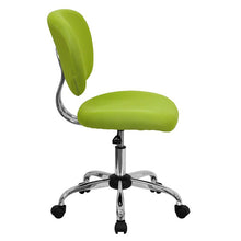 Load image into Gallery viewer, Mid-Back Apple Green Mesh Padded Swivel Task Office Chair with Chrome Base
