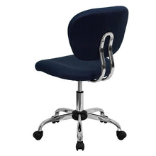 Load image into Gallery viewer, Mid-Back Navy Mesh Padded Swivel Task Office Chair with Chrome Base
