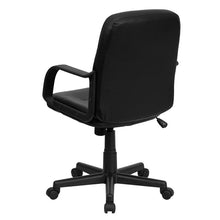 Load image into Gallery viewer, Mid-Back Black Glove Vinyl Executive Swivel Office Chair with Arms
