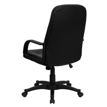 Load image into Gallery viewer, High Back Black Glove Vinyl Executive Swivel Office Chair with Arms
