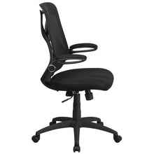 Load image into Gallery viewer, High Back Black Mesh Executive Swivel Office Chair with Lumbar, 2-Paddle Control
