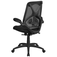 Load image into Gallery viewer, High Back Black Mesh Executive Swivel Office Chair with Lumbar, 2-Paddle Control
