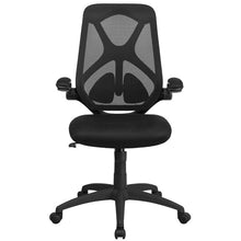 Load image into Gallery viewer, High Back Black Mesh Executive Swivel Office Chair with Lumbar, 2-Paddle Control
