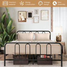 Load image into Gallery viewer, Full Size/Queen Size Metal Bed Frame with Headboard and Footboard-Full Size
