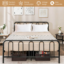 Load image into Gallery viewer, Full Size/Queen Size Metal Bed Frame with Headboard and Footboard-Queen Size
