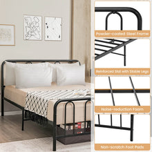Load image into Gallery viewer, Full Size/Queen Size Metal Bed Frame with Headboard and Footboard-Queen Size
