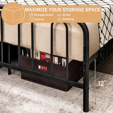 Load image into Gallery viewer, Full Size/Queen Size Metal Bed Frame with Headboard and Footboard-Queen Size
