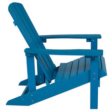 Load image into Gallery viewer, Commercial All-Weather Poly Resin Wood Adirondack Chair in Blue

