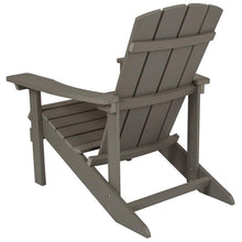 Load image into Gallery viewer, Commercial All-Weather Poly Resin Wood Adirondack Chair in Gray
