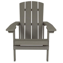 Load image into Gallery viewer, Commercial All-Weather Poly Resin Wood Adirondack Chair in Gray
