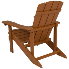Load image into Gallery viewer, Commercial All-Weather Poly Resin Wood Adirondack Chair in Teak
