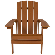 Load image into Gallery viewer, Commercial All-Weather Poly Resin Wood Adirondack Chair in Teak
