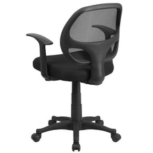 Load image into Gallery viewer, Mid-Back Black Mesh Swivel Ergonomic Task Office Chair with T-Arms - Desk Chair
