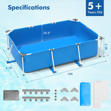 Load image into Gallery viewer, Above Ground Swimming Pool with Pool Cover-Blue
