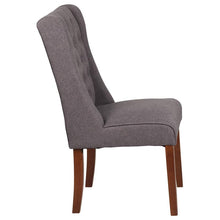 Load image into Gallery viewer, Preston Gray Fabric Tufted Parsons Chair
