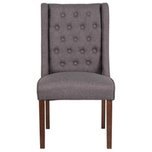 Load image into Gallery viewer, Preston Gray Fabric Tufted Parsons Chair
