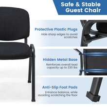 Load image into Gallery viewer, Office Chair with Metal Frame and Padded Cushions for Conference Room-Set of 5
