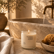 Load image into Gallery viewer, Sea Salt &amp; Cactus Flower Candle
