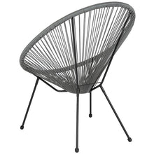 Load image into Gallery viewer, Oval Comfort Take Ten Grey Papasan Lounge Chair
