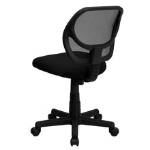 Load image into Gallery viewer, Low Back Black Mesh Swivel Task Office Chair with Curved Square Back
