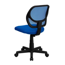 Load image into Gallery viewer, Low Back Blue Mesh Swivel Task Office Chair
