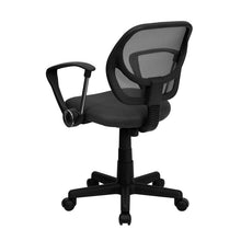 Load image into Gallery viewer, Low Back Gray Mesh Swivel Task Office Chair with Arms
