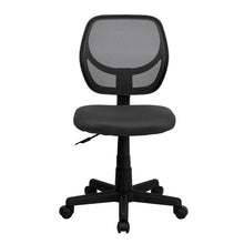 Load image into Gallery viewer, Low Back Gray Mesh Swivel Task Office Chair with Curved Square Back
