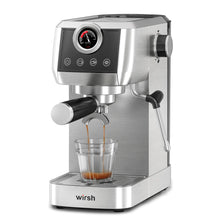Load image into Gallery viewer, Wirsh 20 Bar Espresso Machine with Plastic Free Portafilter and Steamer, Pressure Gauge, Touch Screen, Full Stainless Steel (Home Barista Plus)
