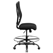 Load image into Gallery viewer, Big &amp; Tall 400 lb. Rated Black Mesh Ergonomic Drafting Chair
