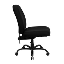 Load image into Gallery viewer, 400 lb. Rated Black Fabric Executive Swivel Office Chair with Adjustable Back
