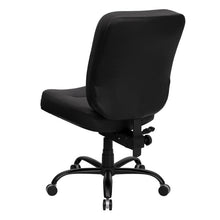 Load image into Gallery viewer, Big &amp; Tall 400 lb. Rated Black Executive Swivel Office Chair with Rectangle Back
