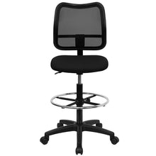 Load image into Gallery viewer, Mid-Back Black Mesh Drafting Chair

