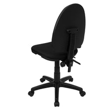 Load image into Gallery viewer, Mid-Back Black Fabric Multifunction Swivel Task Office Chair with Lumbar Support
