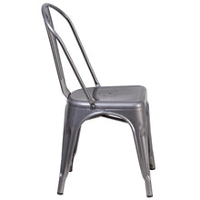 Load image into Gallery viewer, Clear Coated Metal Indoor Stackable Chair
