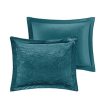 Load image into Gallery viewer, Intelligent Design Felicia 100% Polyester Crushed Velvet Comforter Set - Full/Queen - Teal ID10-1906 By Olliix
