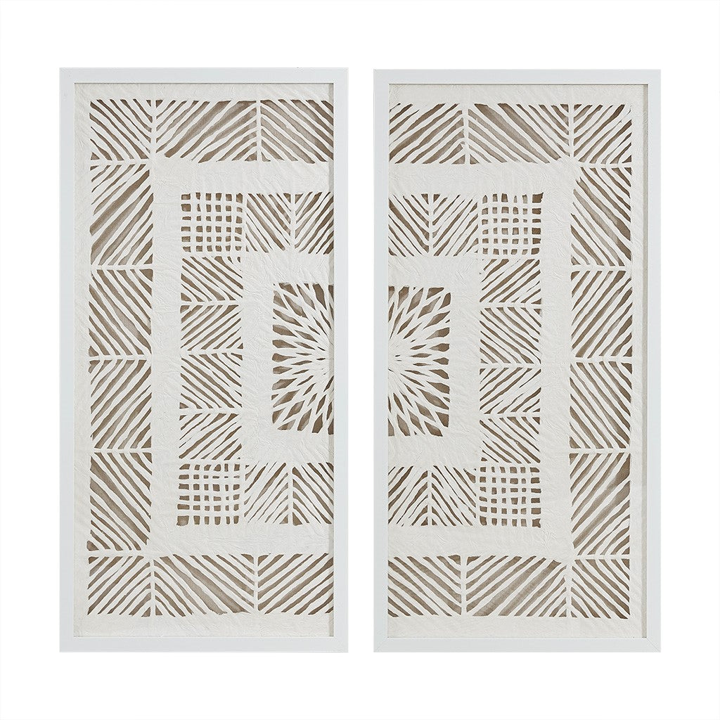 Tala Framed Rice Paper Shadow Box 2 Piece Set MP95G-0260 By Olliix