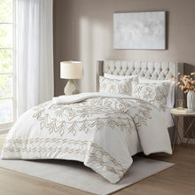 Load image into Gallery viewer, Violette 3 Piece Tufted Cotton Chenille Duvet Cover Set Full/Queen MP12-7142 By Olliix
