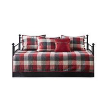 Load image into Gallery viewer, Madison Park Ridge 100% Polyester Herringbone Printed 6 Piece Reversible Daybed Cover Set MP13-6465 By Olliix
