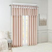 Load image into Gallery viewer, Madison Park Emilia 100% Polyester Twist Tab Lined Window Curtain MP40-6324 By Olliix
